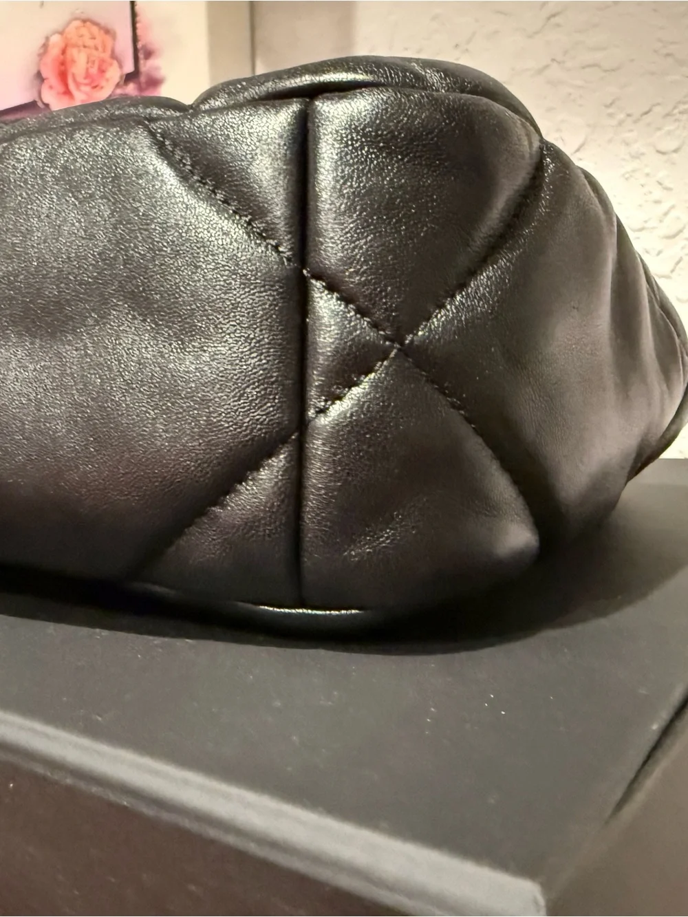 CHANEL 19 Black Quilted Shoulder Bag with Gold Hardware